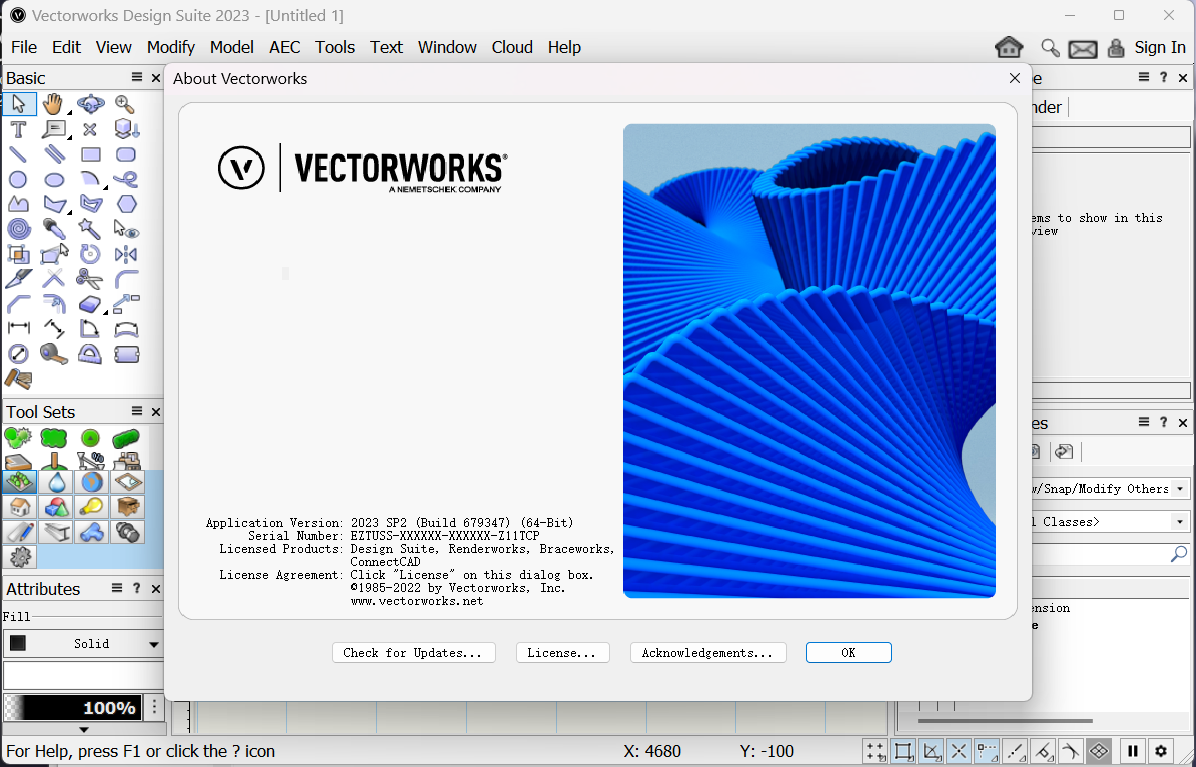 Vectorworks 2023(3D建模设计软件) SP2 (x64)英文永久使用