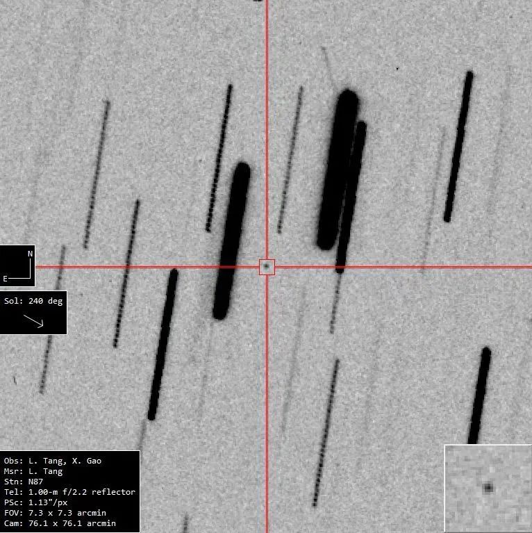 中科院新疆天文台发现第一颗近地小行星临时编号为2023 DB2！