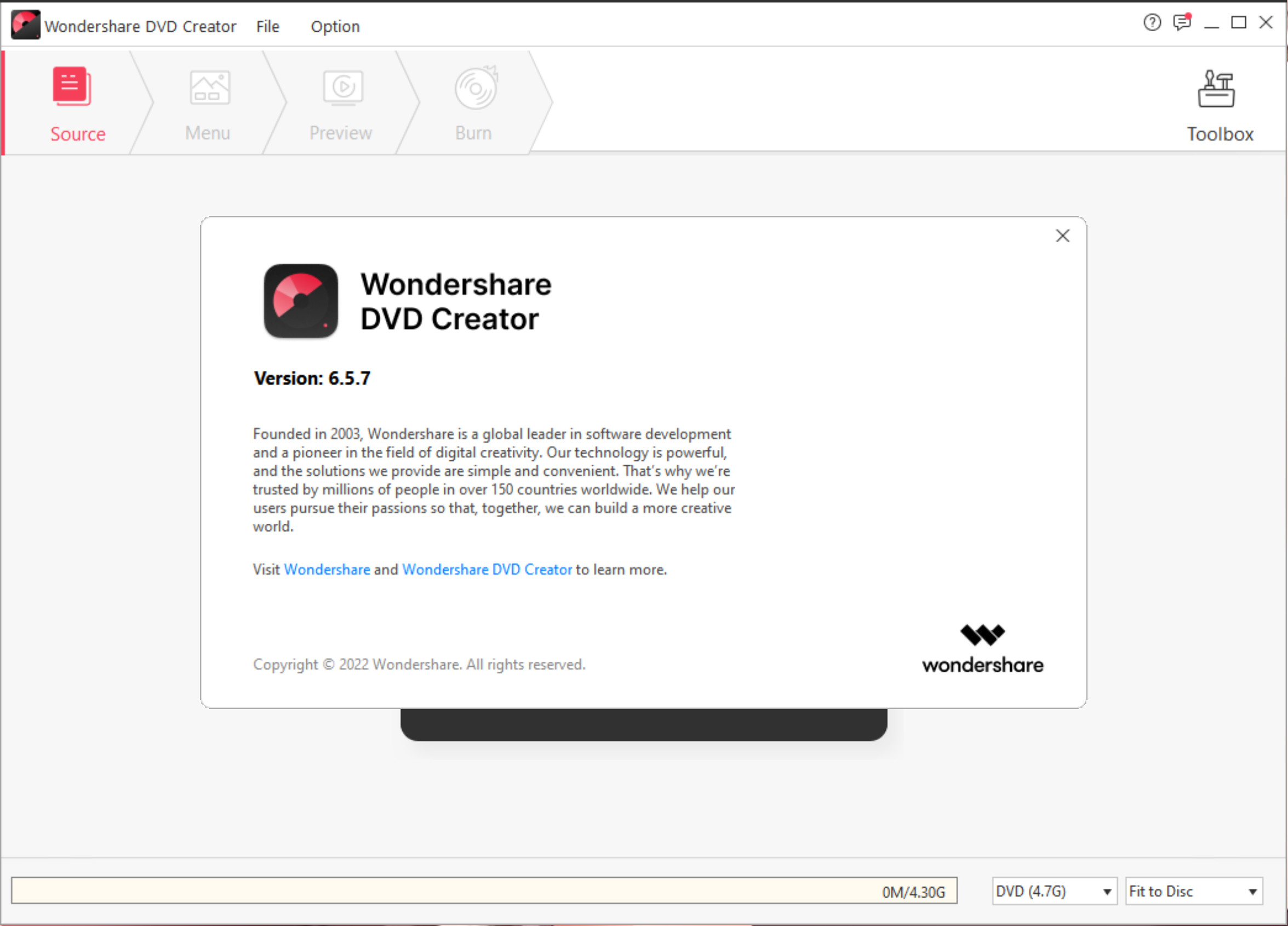 Wondershare DVD Creator(DVD光盘刻录软件) v6.5.7 英文特别版