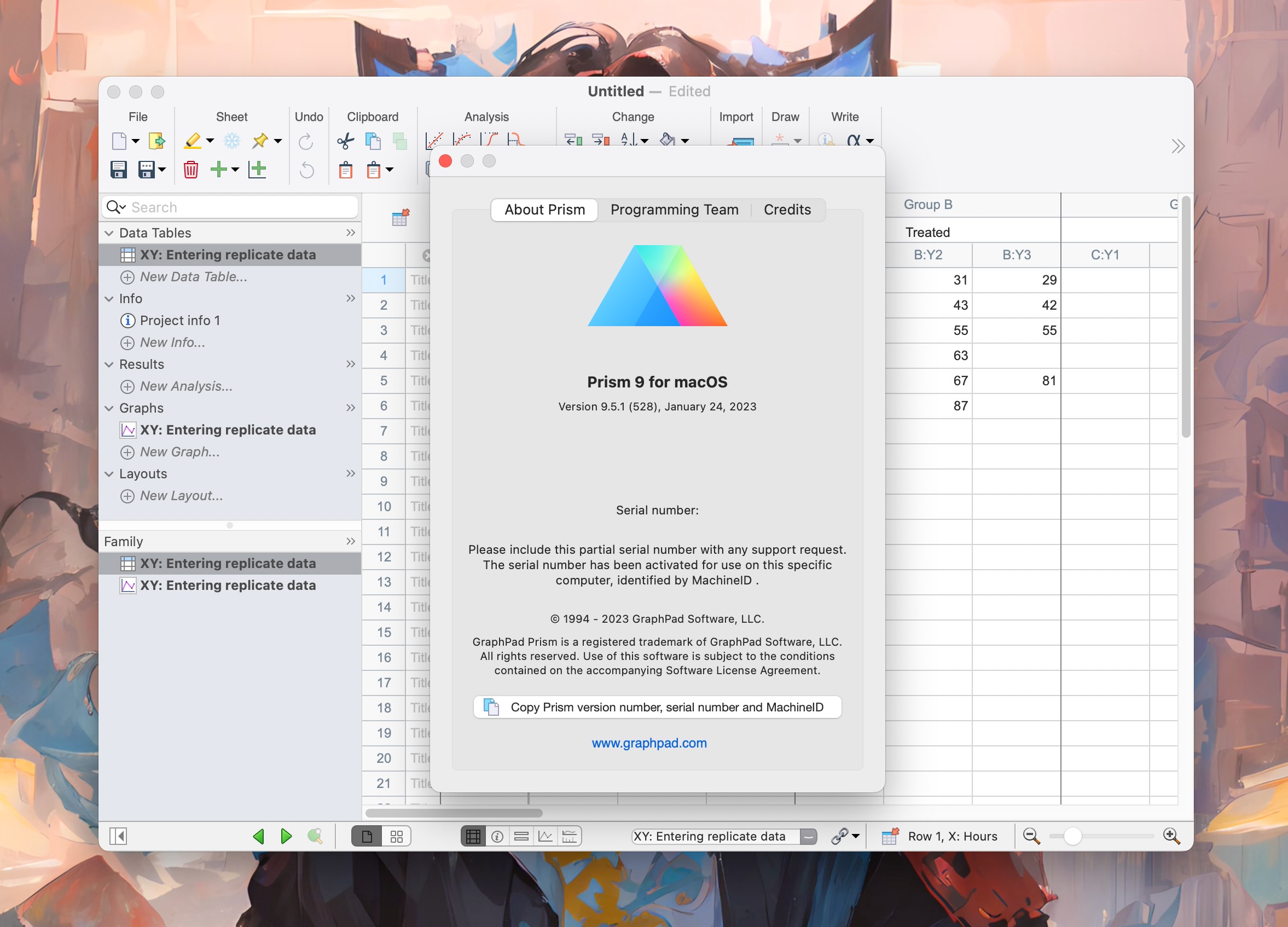 GraphPad Prism 9 for mac(科研医学数据绘图分析) v9.5.1.528 英文激活版