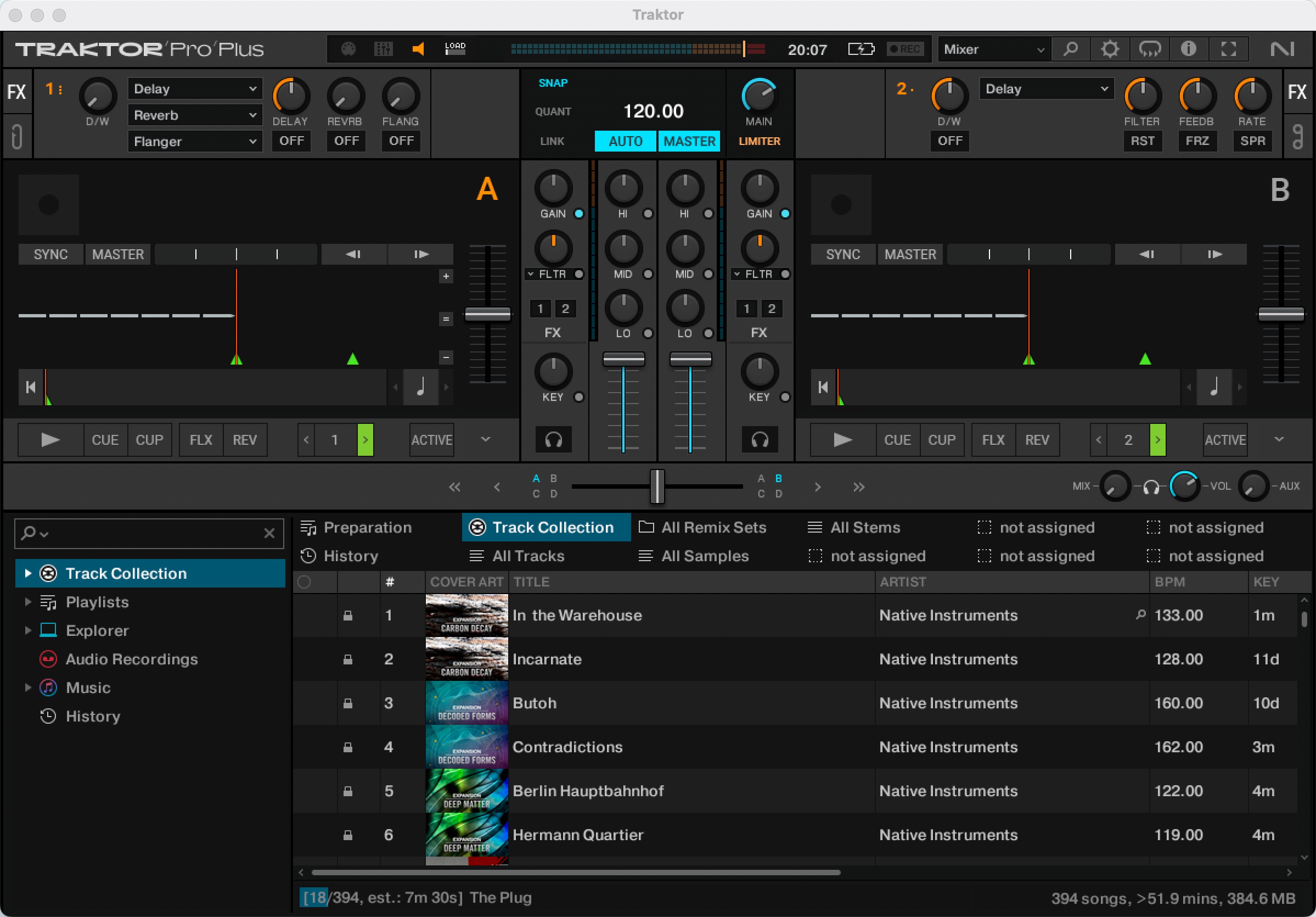 Native Instruments Traktor Pro Plus 3 mac(数字DJ混音软件) 3.11.1.17英文激活版