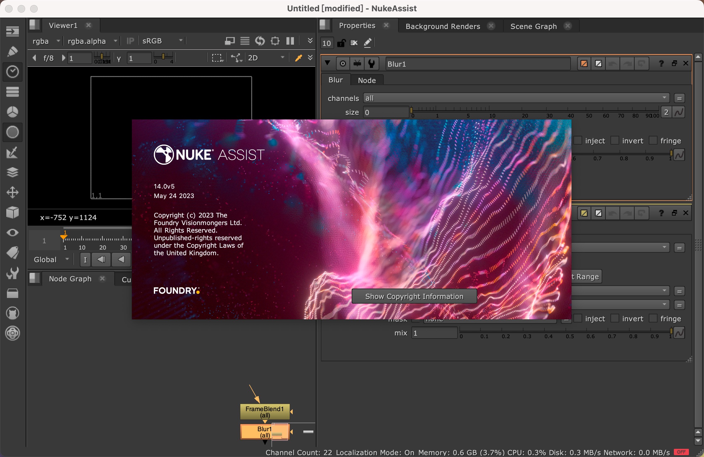 The Foundry NUKE 15 mac(影视后期特效合成制作) 15.0v2 英文激活版