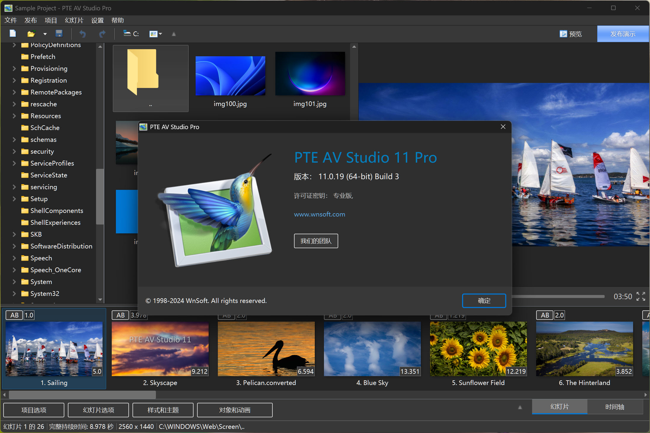 WnSoft PTE AV Studio Pro(电子相册制作) v11.0.19 Build 3(x64)激活版